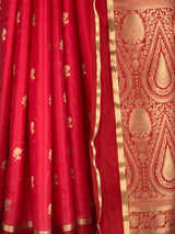 MIMOSA Strawberry Mysore Silk Saree — fleets shot full lifestyle