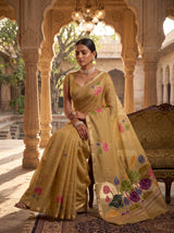 MIMOSA Chiku Saree Saree — pose 8 styling detail