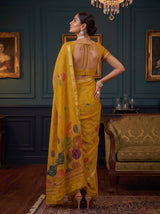 MIMOSA Gold Saree Saree — pose 2 styling detail
