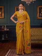 MIMOSA Gold Saree Saree — pose 4 styling detail