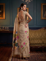MIMOSA Half White Saree Saree — pose 7 styling detail