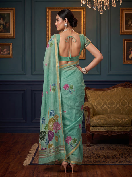 MIMOSA Rama Saree Saree — pose 2 styling detail