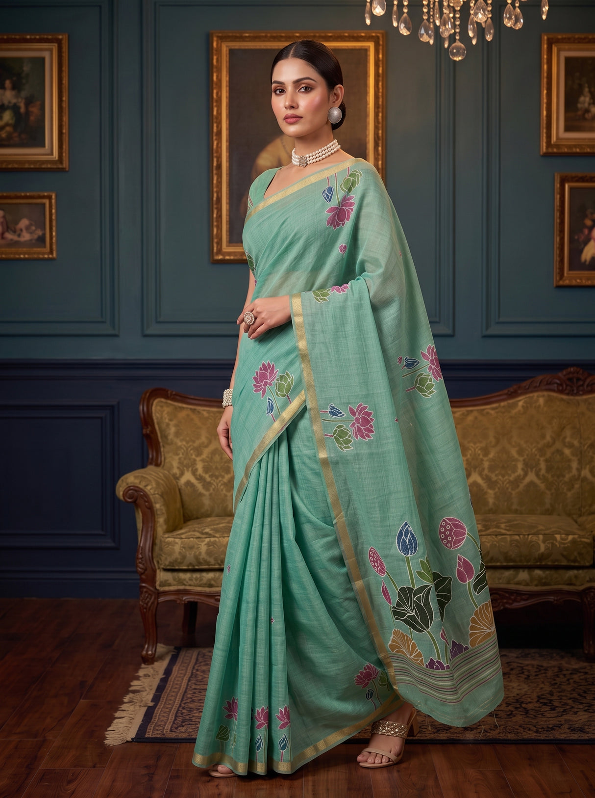 MIMOSA Rama Saree Saree — pose 5 styling detail