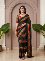 MIMOSA Black Saree Saree — pose 6 styling detail