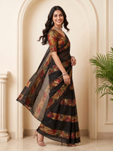 MIMOSA Black Saree Saree — pose 9 styling detail