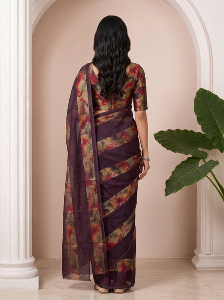 MIMOSA Jamun Saree Saree — pose 2 styling detail