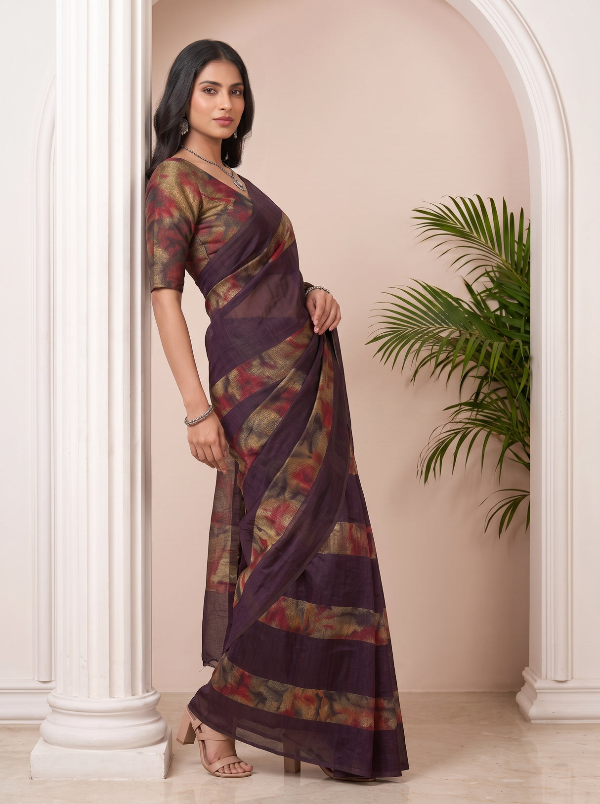 MIMOSA Jamun Saree Saree — pose 5 styling detail