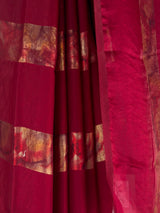 MIMOSA Maroon Saree Saree — fleets shot full lifestyle