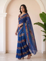 MIMOSA Navy Saree Saree — pose 5 styling detail