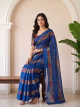 MIMOSA Navy Saree Saree — pose 8 styling detail