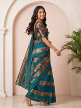 MIMOSA Sapphire Saree Saree — pose 9 styling detail