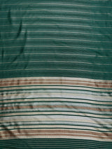 MIMOSA Bottle Green Saree Saree — pallu and zari work detail
