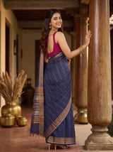 MIMOSA Navy Saree Saree — pose 7 styling detail