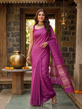 MIMOSA Pink Saree Saree — pose 9 styling detail
