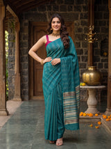 MIMOSA Sapphire Saree Saree — pose 4 styling detail