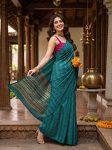 MIMOSA Sapphire Saree Saree — pose 5 styling detail