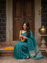 MIMOSA Sapphire Saree Saree — pose 8 styling detail
