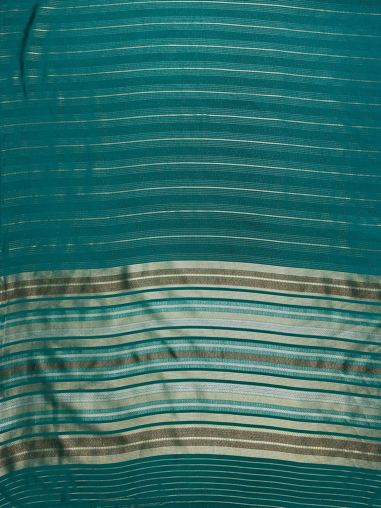 MIMOSA Sapphire Saree Saree — pallu and zari work detail