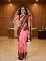 MIMOSA Pink Saree Saree — pose 4 styling detail