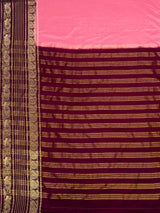 MIMOSA Pink Saree Saree — pallu and zari work detail