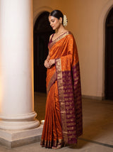 MIMOSA Mustard Saree Saree — pose 3 styling detail