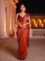 MIMOSA Mustard Saree Saree — pose 4 styling detail