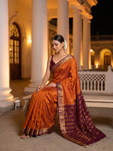 MIMOSA Mustard Saree Saree — pose 8 styling detail