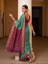 MIMOSA Pista Saree Saree — pose 9 styling detail