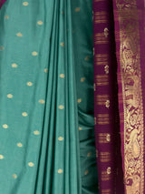 MIMOSA Pista Saree Saree — fleets shot full lifestyle