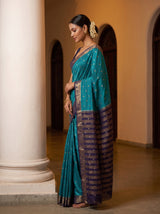 MIMOSA Sapphire Saree Saree — pose 3 styling detail
