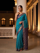 MIMOSA Sapphire Saree Saree — pose 5 styling detail