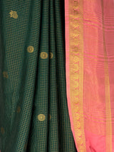 MIMOSA Bottle Green Saree Saree — fleets shot full lifestyle