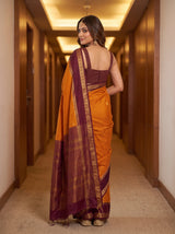 MIMOSA Gold Saree Saree — pose 2 styling detail