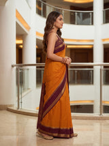 MIMOSA Gold Saree Saree — pose 3 styling detail
