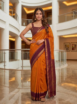 MIMOSA Gold Saree Saree — pose 4 styling detail