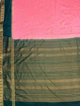 MIMOSA Gajari Saree Saree — pallu and zari work detail