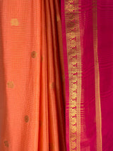 MIMOSA Peach Saree Saree — fleets shot full lifestyle