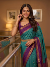 MIMOSA Sapphire Saree Saree — pose 10 styling detail