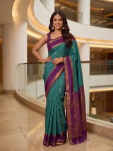 MIMOSA Sapphire Saree Saree — pose 4 styling detail
