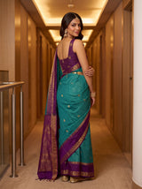 MIMOSA Sapphire Saree Saree — pose 7 styling detail