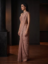 MIMOSA Tussar Saree Saree — pose 3 styling detail