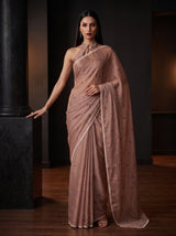 MIMOSA Tussar Saree Saree — pose 4 styling detail