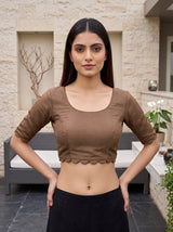MIMOSA Chiku Saree Saree — blouse close-up