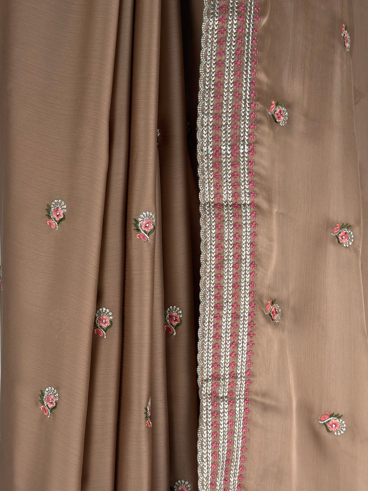 MIMOSA Chiku Saree Saree — fleets shot full lifestyle