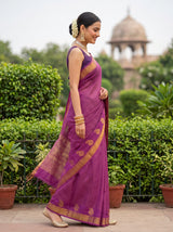 MIMOSA Gajari Saree Saree — pose 3 styling detail