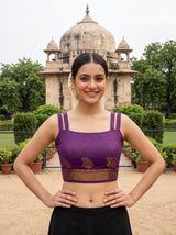 MIMOSA Gajari Saree Saree — blouse close-up