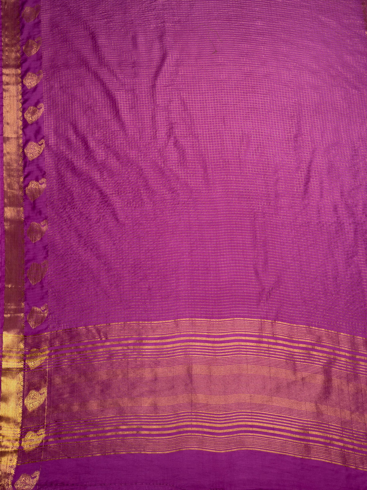 MIMOSA Gajari Saree Saree — pallu and zari work detail