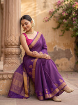 MIMOSA Jamun Saree Saree — pose 8 styling detail