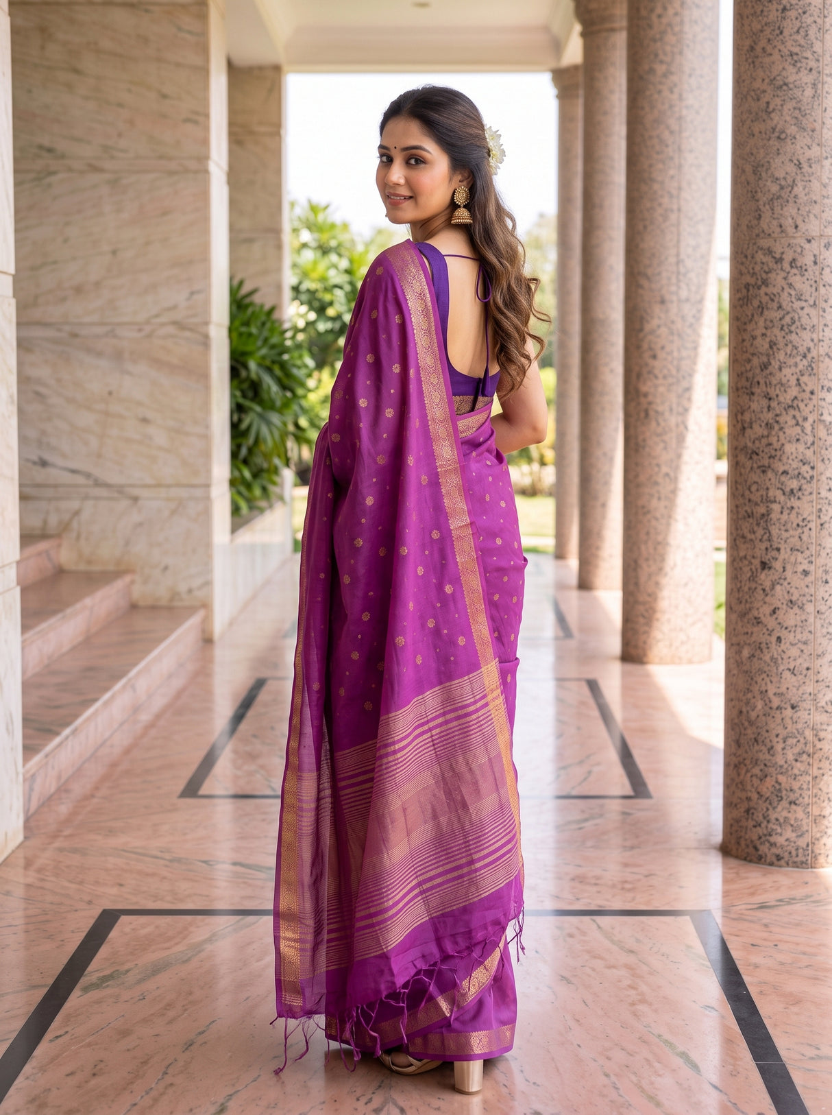 MIMOSA Gajari Saree Saree — pose 7 styling detail