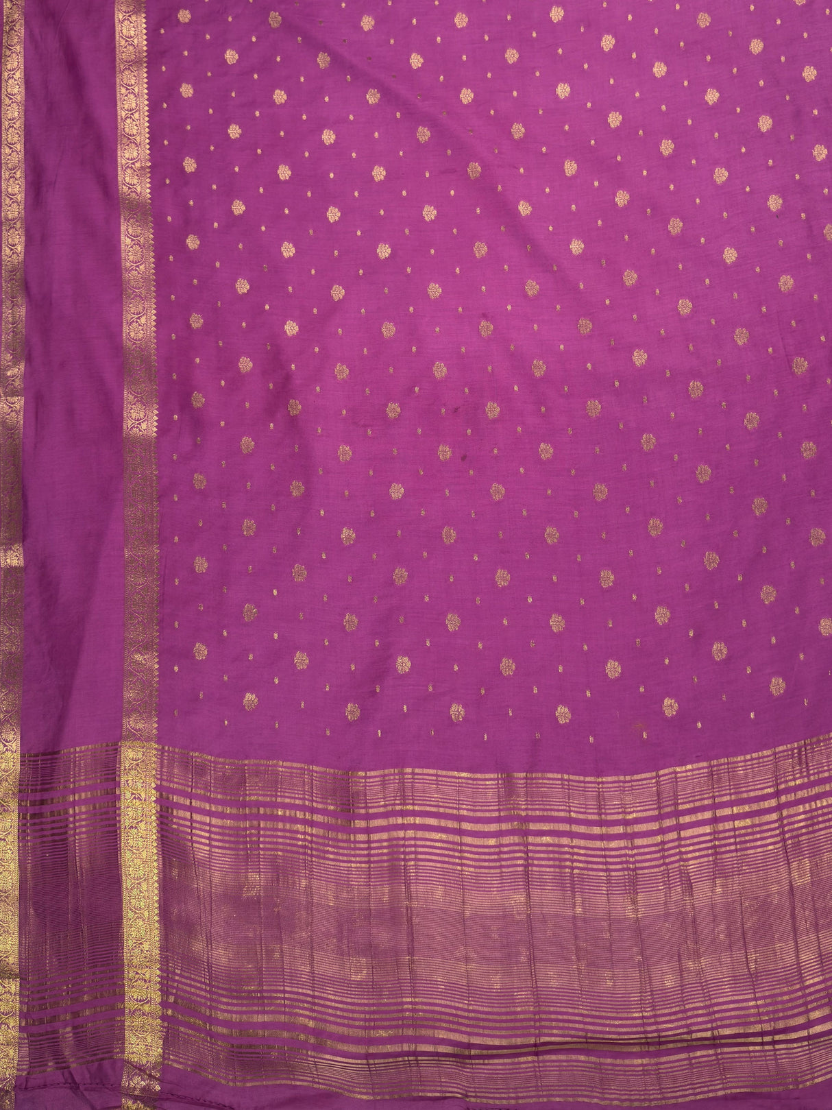 MIMOSA Gajari Saree Saree — pallu and zari work detail